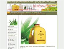 Tablet Screenshot of natural-aloevera.ro